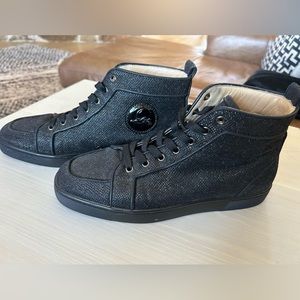 Men’s Black Louis Orlato Constellation High-top Sneakers